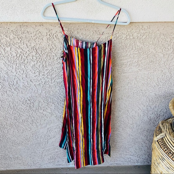 FREE PEOPLE Women's 'DE SHE' Striped SPLIT LONG TANK - XS - Picture 4 of 9